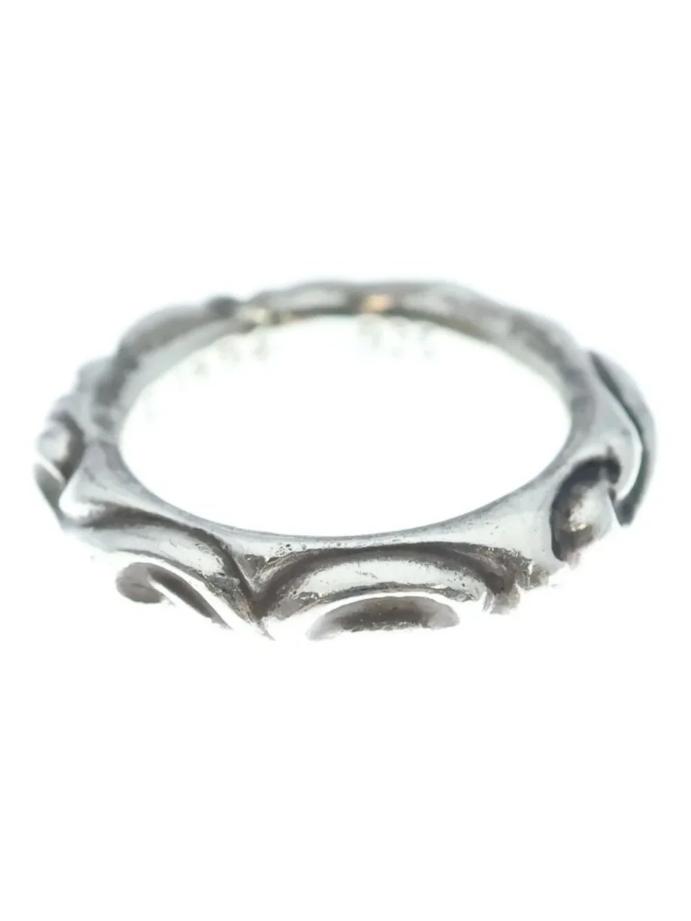 Chrome Hearts Scrl Band Scroll Ring Silver